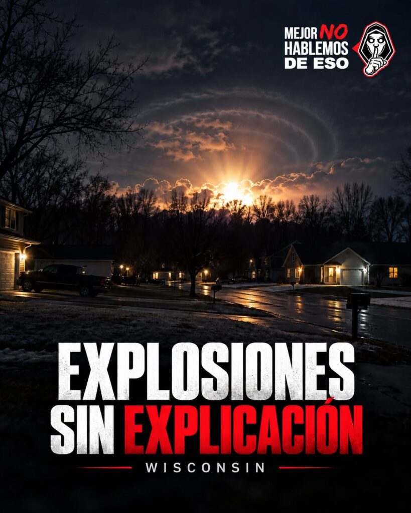 Ilustración de MNHDE sobre estruendos en New Holstein, Wisconsin; arte IA, no registro de seguridad.