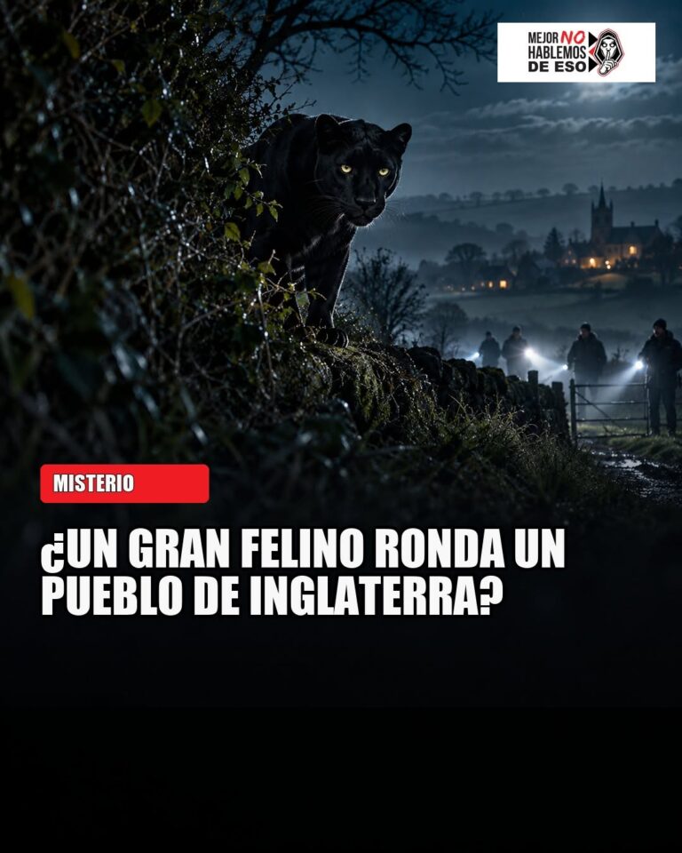 Ilustración IA de MNHDE de un felino oscuro en un paisaje inglés; no es una fotografía de Catfoot.