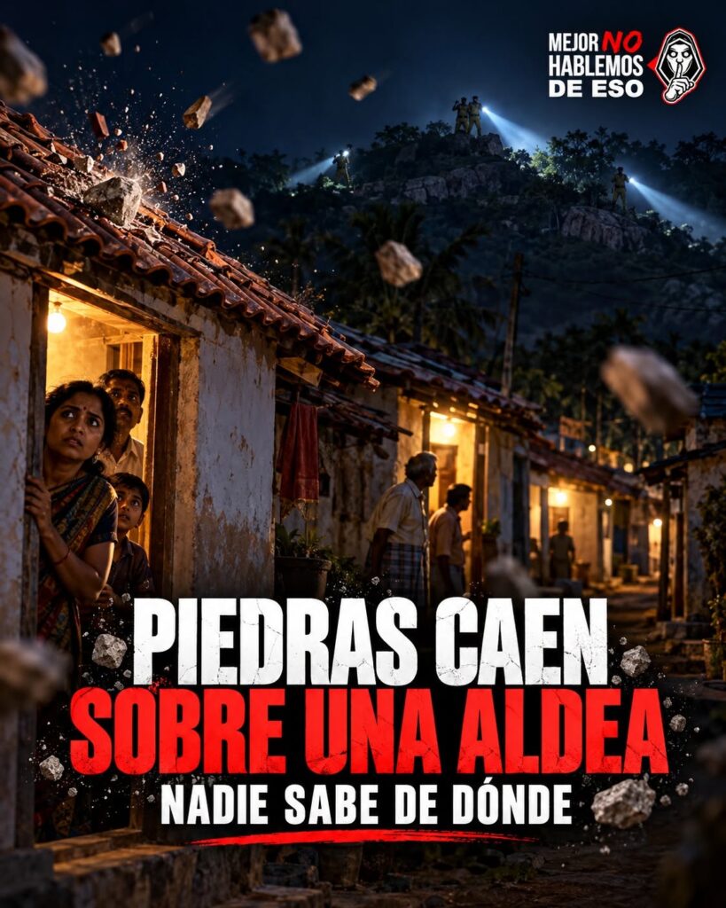 Ilustración de MNHDE sobre reportes de piedras en Appajipeta, India; arte IA, no fotografía del incidente.